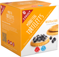 Mürbeteig Torteletts mit feiner Vanillenote glutenfrei, 150g