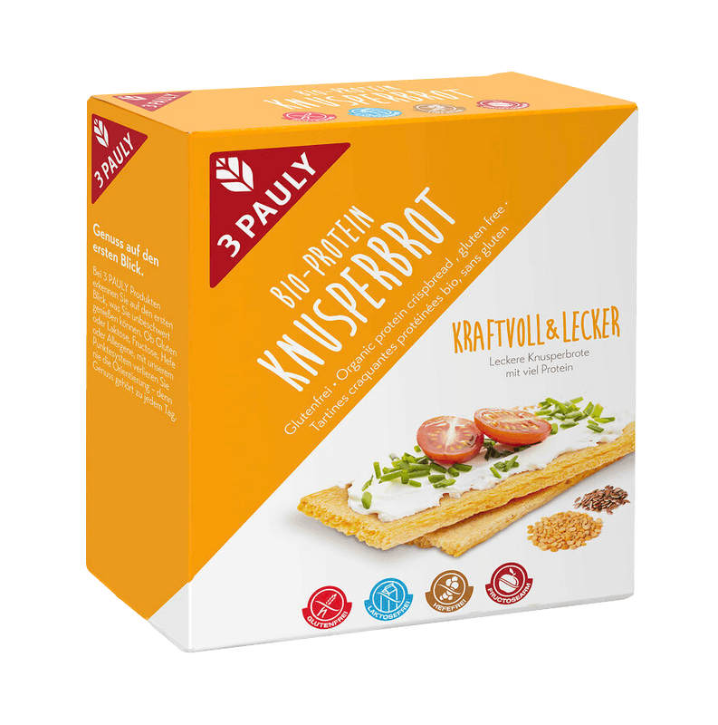Bio-Protein Knusperbrot, glutenfrei, Bundle mit 7 Stück, 100g