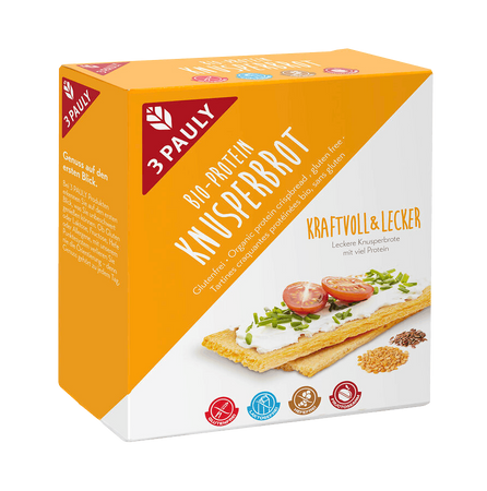 4009680360226-Bio-Protein-Knusperbrot-Einzelpackung-100g.png Bio-Protein Knusperbrot, glutenfrei, Einzelpackung, 100g
